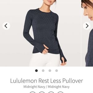 Lululemon Restless Pullover Midnight Navy